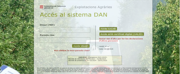 DAN 2025. S’allarga el període d'obertura de l'aplicatiu DAN fins al 28 de febrer